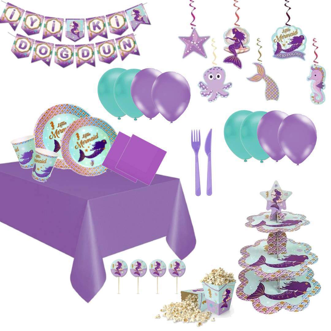 deniz kızı parti seti konsepti